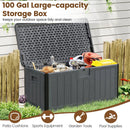 100 Gallon Large Deck Box with Lockable Lid for Patio by DirectDeals