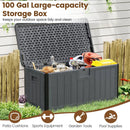 100 Gallon Large Deck Box with Lockable Lid for Patio by LJGDeals