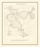 Vintage Lake Madison, MN Map 1921