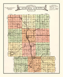 Vintage Map of Audobon County, Iowa 1921