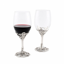 Fleur-De-Lis Wine Glasses by Arthur Court Designs