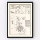 Vintage Map of Saugus, Massachusetts 1924