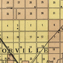 Vintage Map of Christian County, Illinois 1924