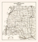 Vintage Map of Le Sueur County, Minnesota 1928