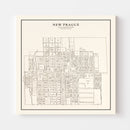 Vintage Map of New Prague, Minnesota 1928