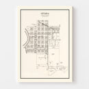 Vintage Map of Ottawa, Minnesota 1928