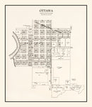 Vintage Map of Ottawa, Minnesota 1928