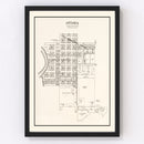 Vintage Map of Ottawa, Minnesota 1928