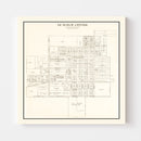 Vintage Map of Le Sueur Center, Minnesota 1928