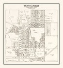 Vintage Map of Montgomery, Minnesota 1928