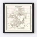 Vintage Map of Montgomery, Minnesota 1928