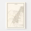 Vintage Map of Le Sueur, Minnesota 1928
