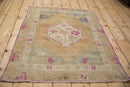 3.5x4.5 Vintage Distressed Oushak Square Rug