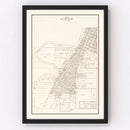 Vintage Map of Le Sueur, Minnesota 1928