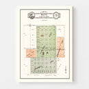Vintage Map of Malta, Illinois 1929