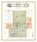 Vintage Map of Malta, Illinois 1929