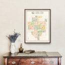Vintage Map of Sandwich, Illinois 1929