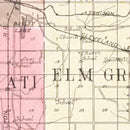 Vintage Map of Tazewell County, Illinois 1929