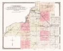 Vintage Map of Tazewell County, Illinois 1929