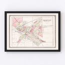 Vintage Map of Morton, Illinois 1929