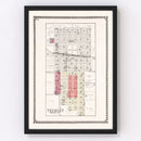 Vintage Map of Tremont, Illinois 1929