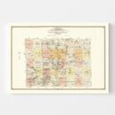 Vintage Map of Becker County, Minnesota 1929