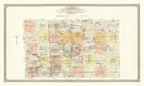 Vintage Map of Becker County, Minnesota 1929