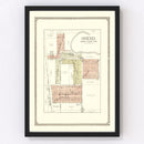 Vintage Map of Ogema, Minnesota 1929