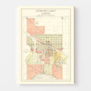 Vintage Map of Detroit Lakes, Minnesota 1929