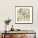 Vintage Map of Elkhart County, Indiana 1929