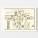 Vintage Map of Nappanee, Indiana 1929