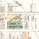 Vintage Map of Wakarusa, Indiana 1929