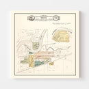 Vintage Map of Bristol, Indiana 1929