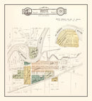 Vintage Map of Bristol, Indiana 1929