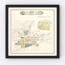 Vintage Map of Bristol, Indiana 1929