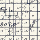 Vintage Map of Benton County, Iowa 1930
