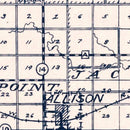 Vintage Map of Butler County, Iowa 1930