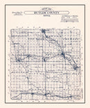 Vintage Map of Butler County, Iowa 1930