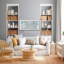 Beach House Family Name Whale Sign | Personalized Beach House Canvas Wall Decor