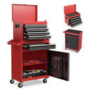5-Drawer Rolling Tool Storage Cabinet with Detachable Top Toolbox