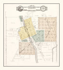 Vintage Map of Albany, Wisconsin 1931