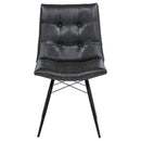 Tufted Back Dining Chairs (Set of 4) - Black