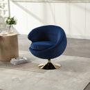 360 Degree Swivel Cuddle Barrel Accent Chairs, Round Armchairs with Wide Upholstered, Fluffy Fabric Chair for Living Room, Bedroom, Office, Waiting Rooms