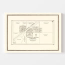 Vintage Map of Spring Brook, North Dakota 1937