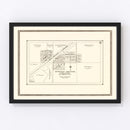Vintage Map of Spring Brook, North Dakota 1937