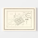 Vintage Map of Alamo, North Dakota 1937