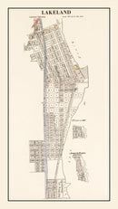 Vintage Map of Lakeland, Minnesota 1938