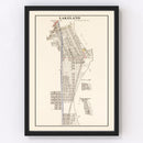 Vintage Map of Lakeland, Minnesota 1938