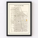 Vintage Map of Saint Paul Park, Minnesota 1938