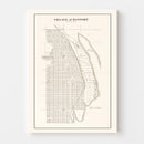 Vintage Map of Bayport, Minnesota 1938